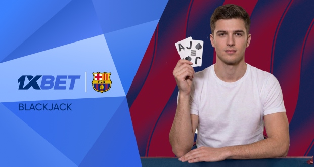 1XBET FC Barcelona Blackjack